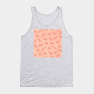 Light Blush Indian Elephants Tank Top